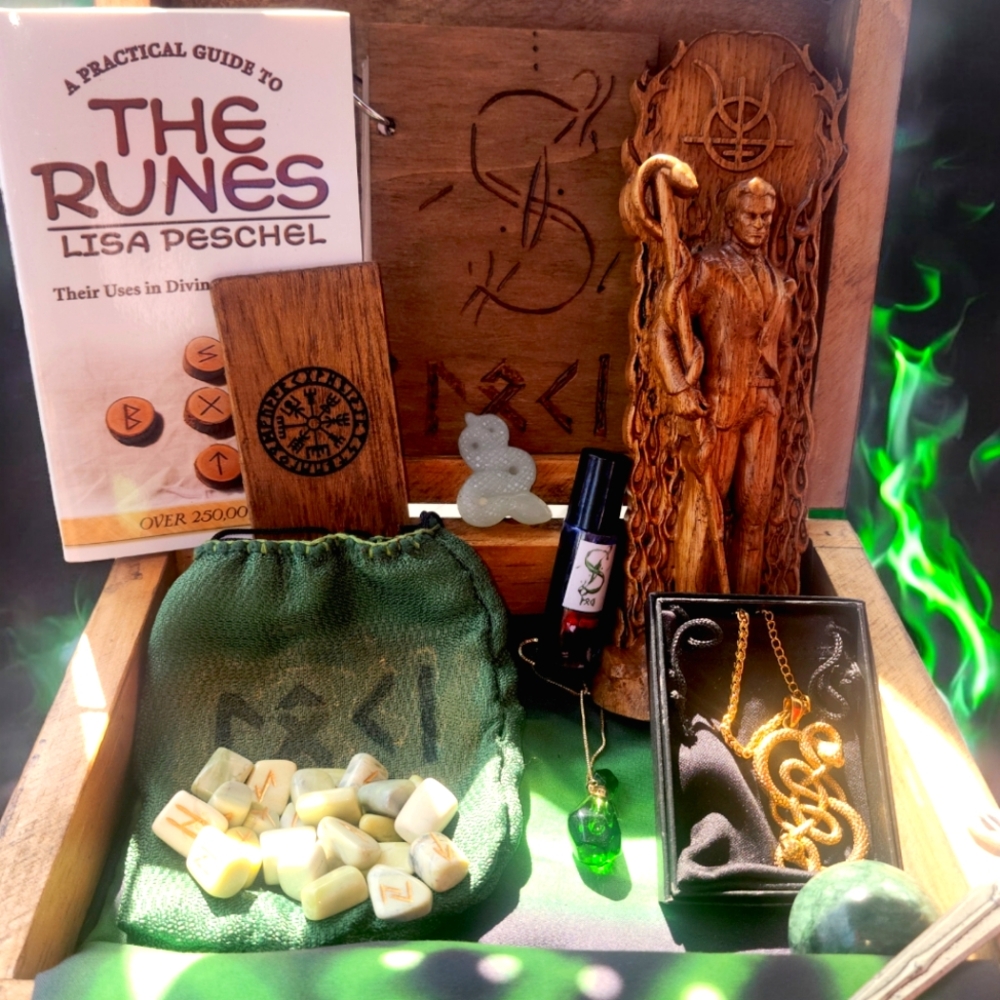 Loki Norse God Deity Altar Box